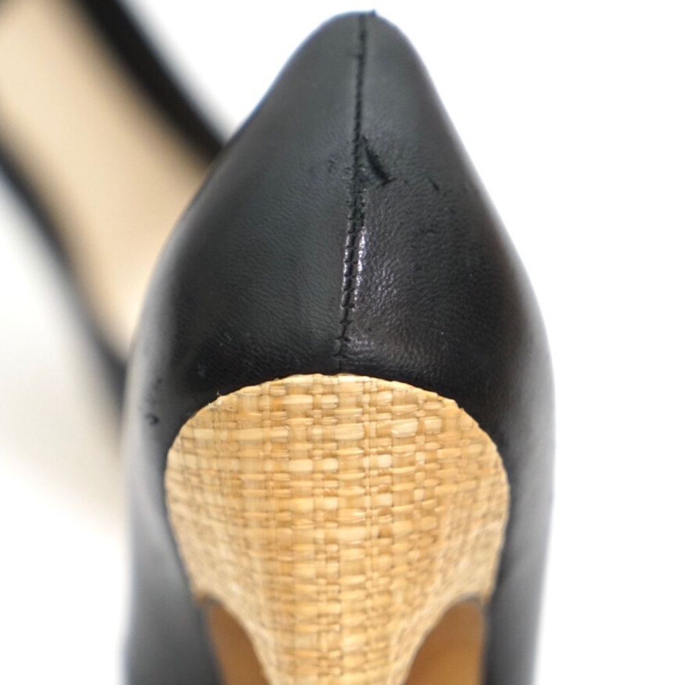 Christian Dior Leather Weaved Wicker Pumps - Picture 6 of 8